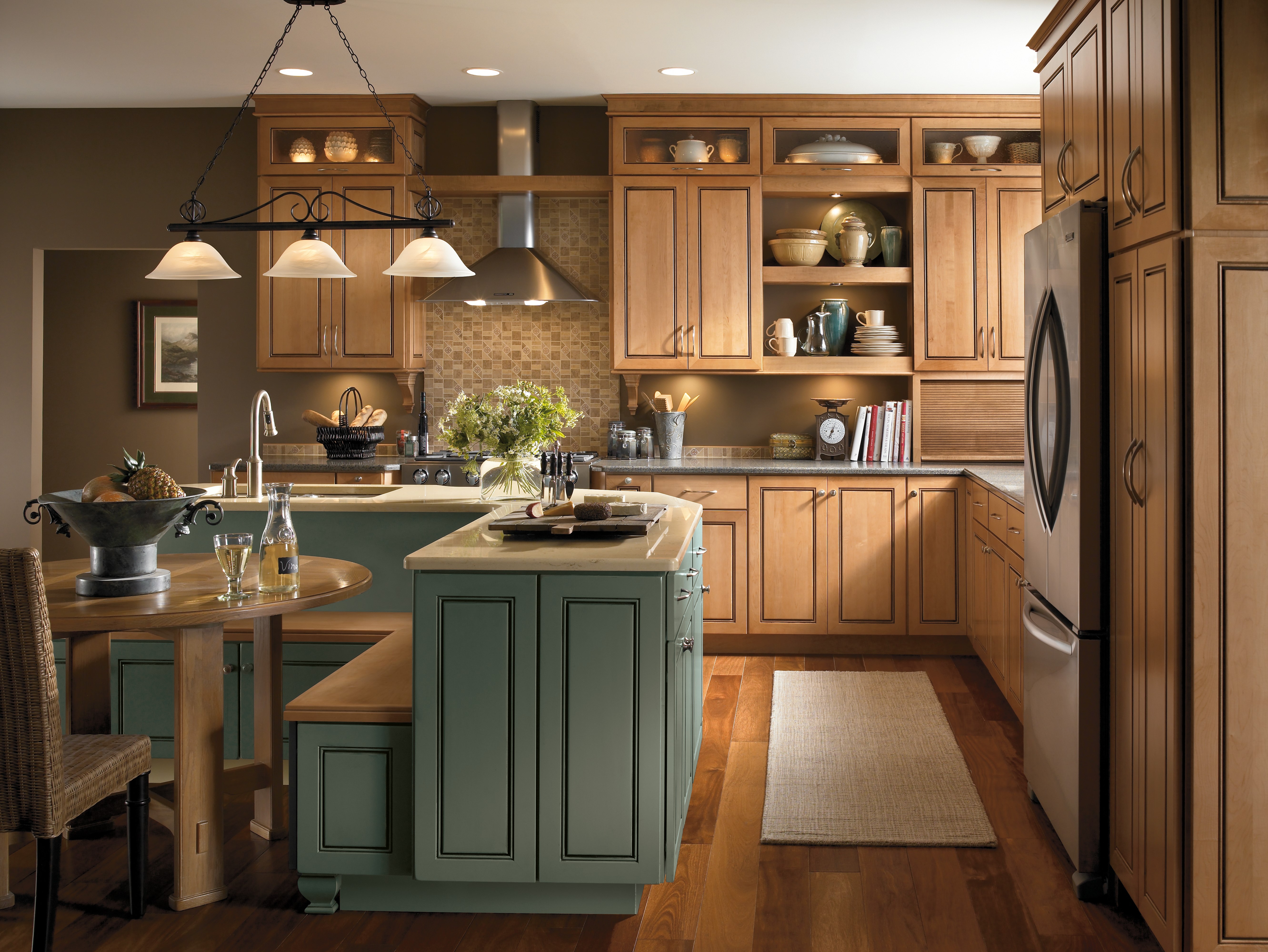 Blue Bathroom Vanity - Kemper Cabinets